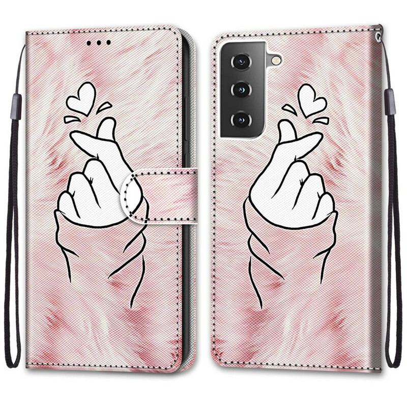 Housse Samsung Galaxy S21 5G Finger Heart