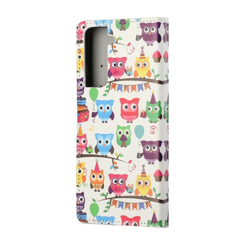 Housse Samsung Galaxy S21 5G Multiples Hiboux