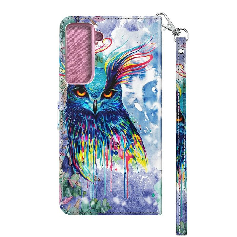 Housse Samsung Galaxy S21 5G Oiseau Aquarelle