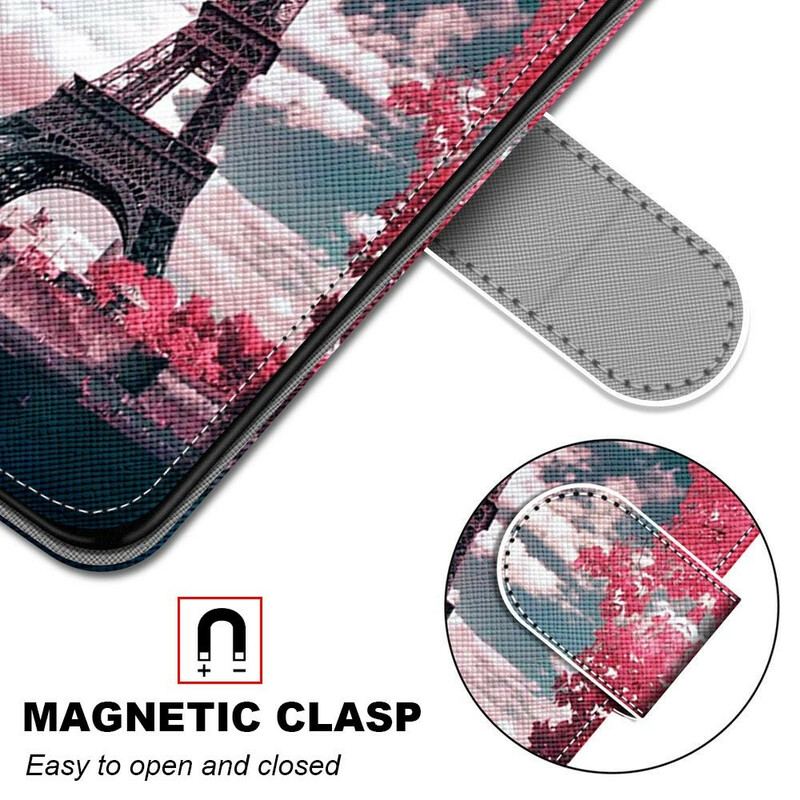 Housse Samsung Galaxy S21 5G Paris en Fleurs