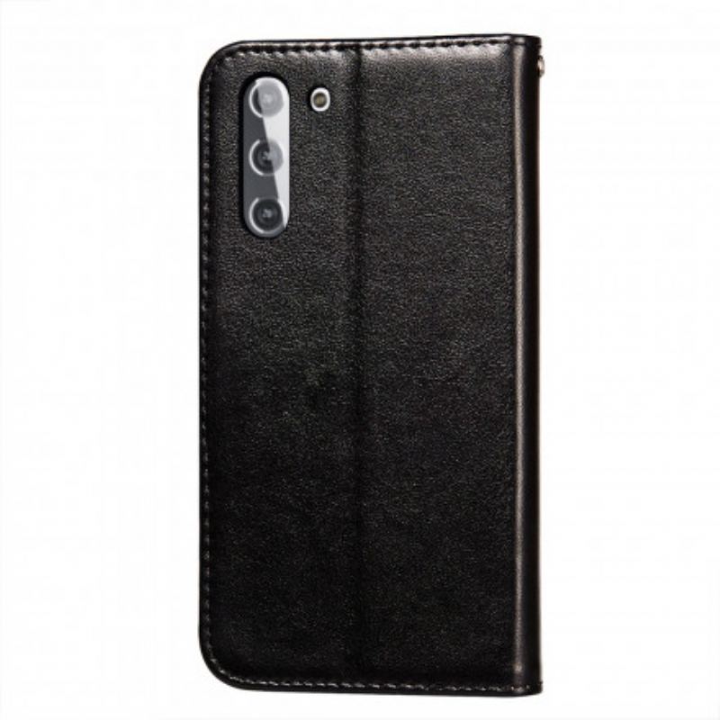 Housse Samsung Galaxy S21 5G Style Cuir Fermoir Réversible