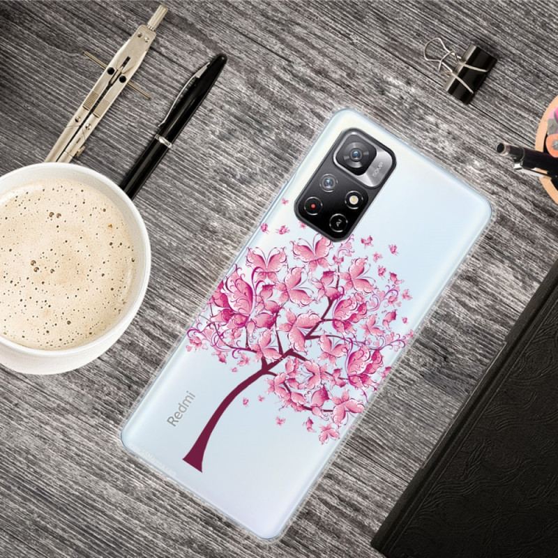 Coque Poco M4 Pro 5G Arbre à Papillon