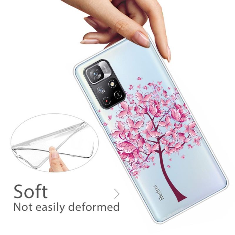 Coque Poco M4 Pro 5G Arbre à Papillon