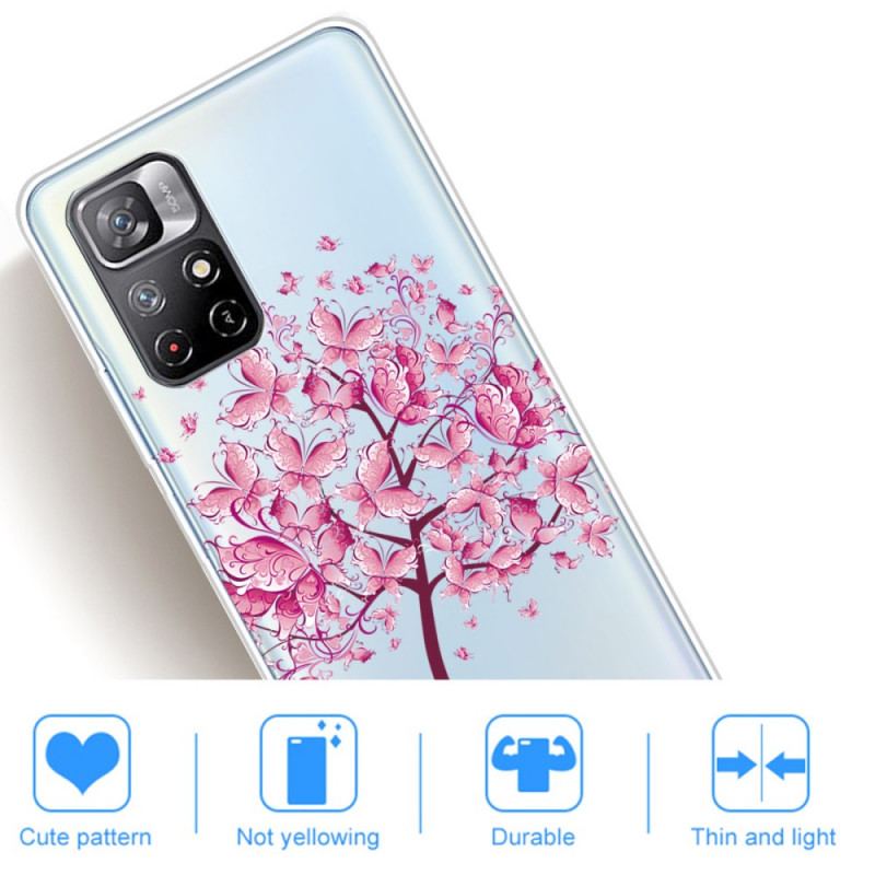 Coque Poco M4 Pro 5G Arbre à Papillon