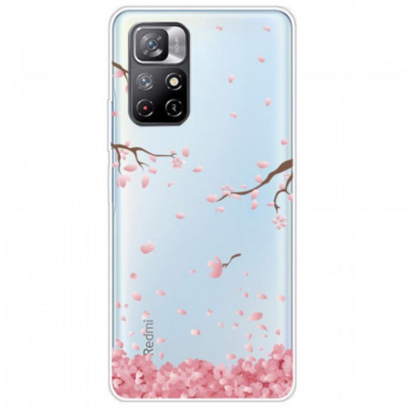 Coque Poco M4 Pro 5G Branches à Fleurs