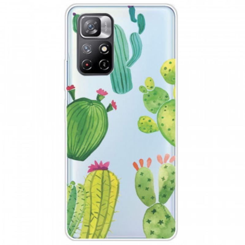 Coque Poco M4 Pro 5G Cactus Aquarelle