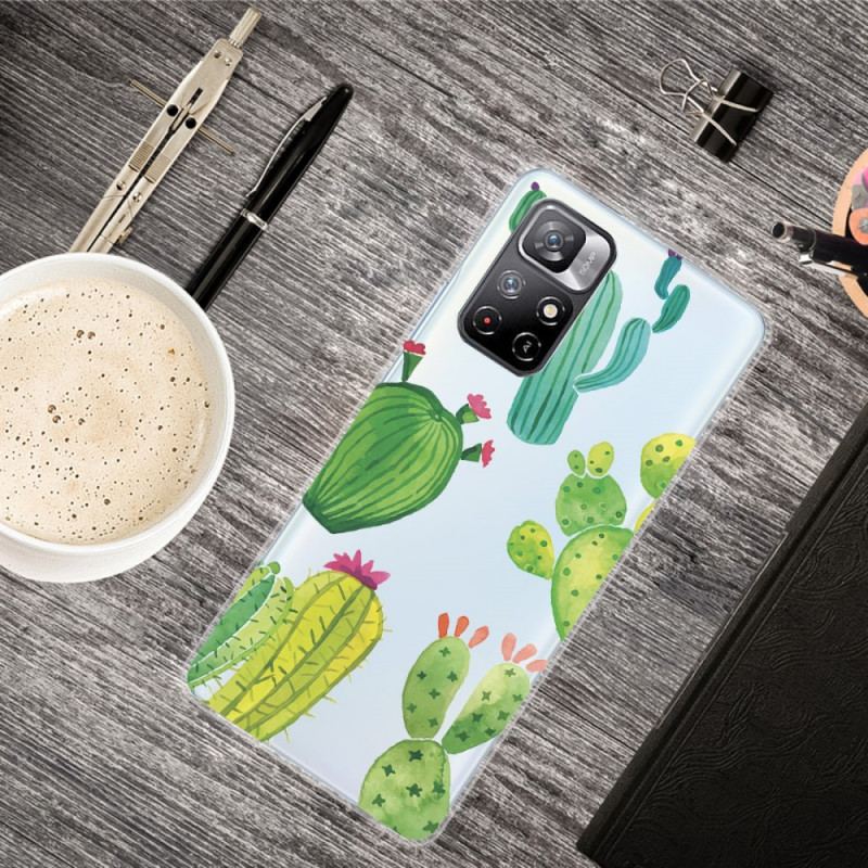 Coque Poco M4 Pro 5G Cactus Aquarelle