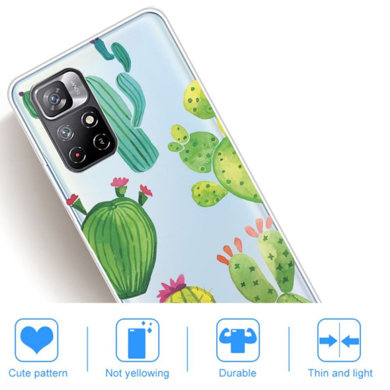 Coque Poco M4 Pro 5G Cactus Aquarelle