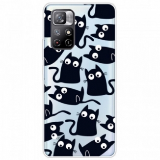 Coque Poco M4 Pro 5G Chats Noirs