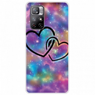 Coque Poco M4 Pro 5G Coeurs Enchaînés