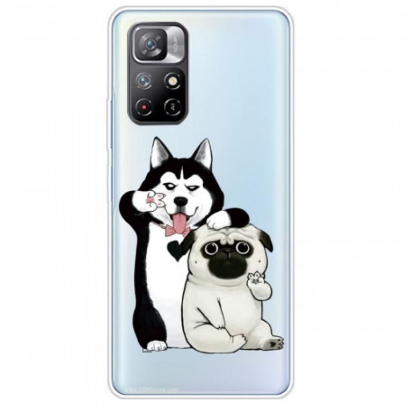 Coque Poco M4 Pro 5G Drôles de Chiens