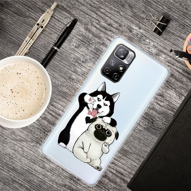 Coque Poco M4 Pro 5G Drôles de Chiens