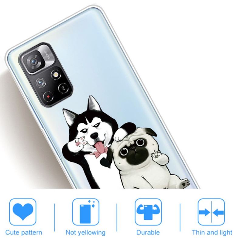 Coque Poco M4 Pro 5G Drôles de Chiens