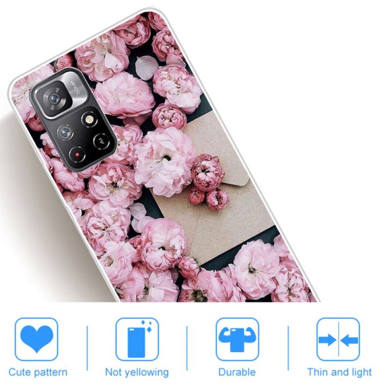 Coque Poco M4 Pro 5G Fleurs Intenses