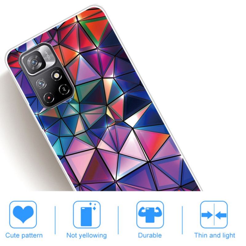 Coque Poco M4 Pro 5G Flexible Géométrie