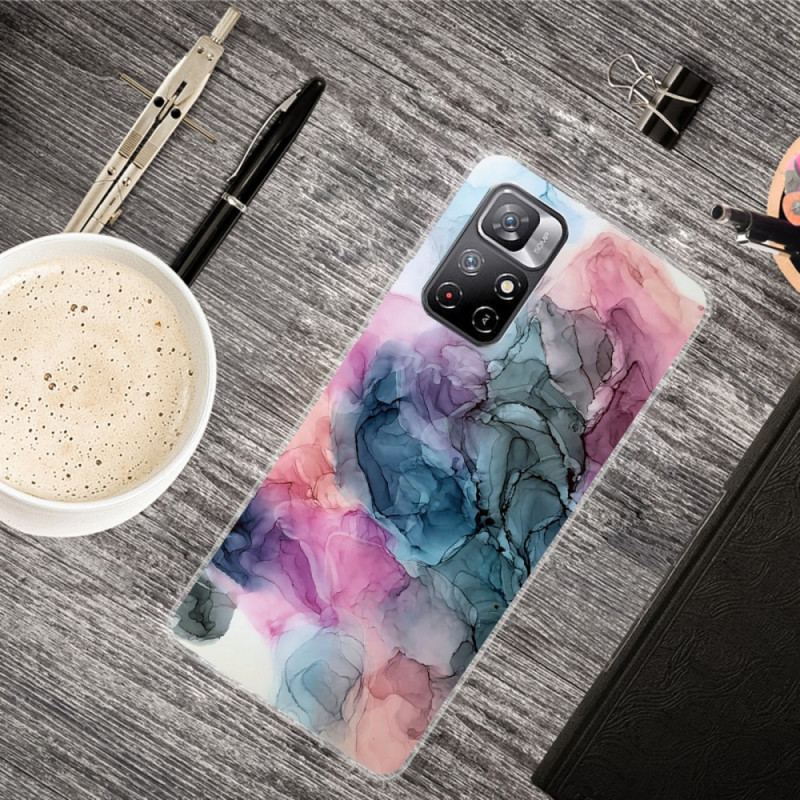 Coque Poco M4 Pro 5G Marbre Coloré