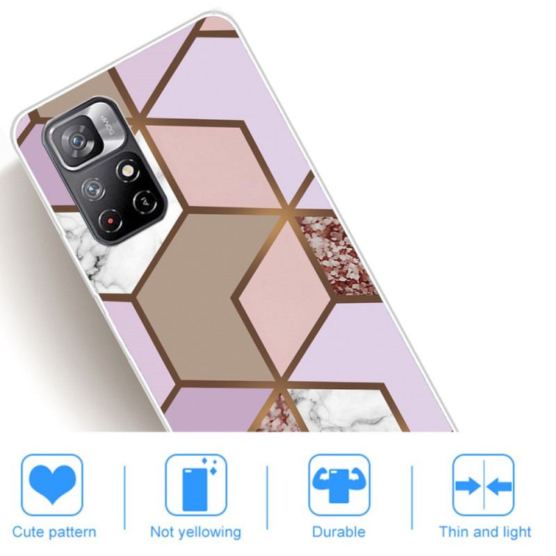 Coque Poco M4 Pro 5G Marbre Géométrie