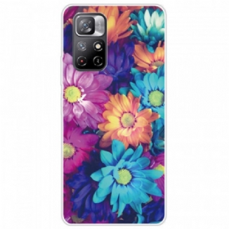 Coque Poco M4 Pro 5G Marguerites Colorées