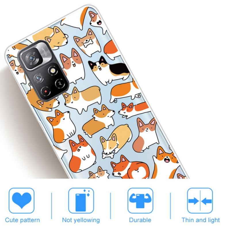 Coque Poco M4 Pro 5G Multiples Chiens