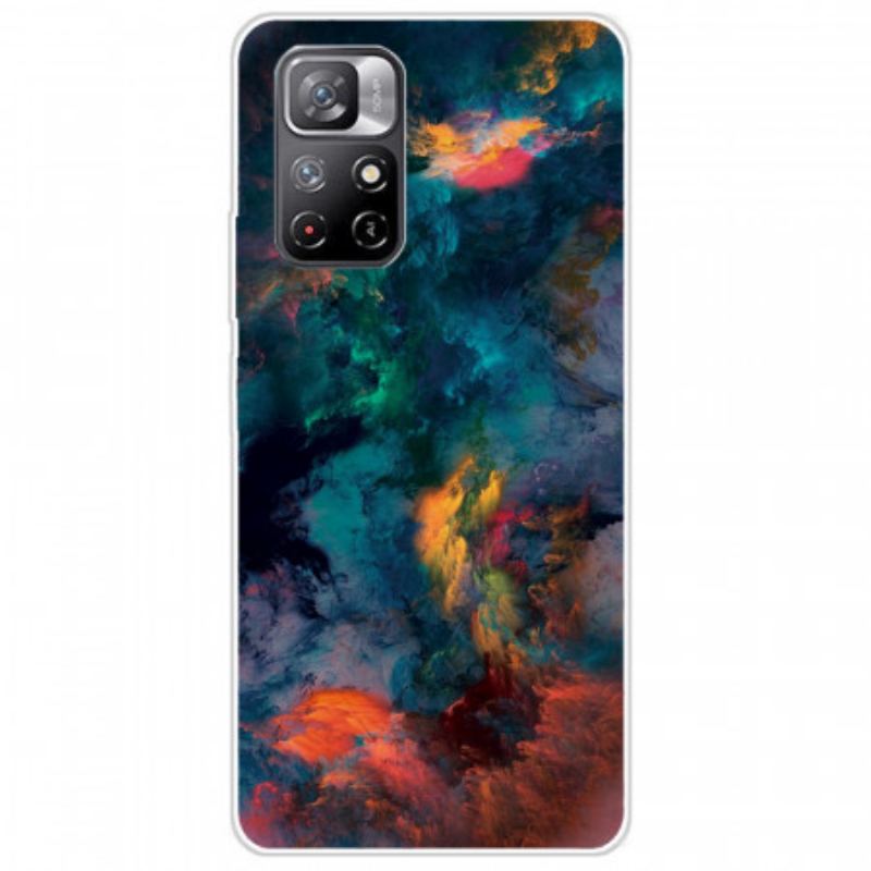 Coque Poco M4 Pro 5G Nuages Colorés