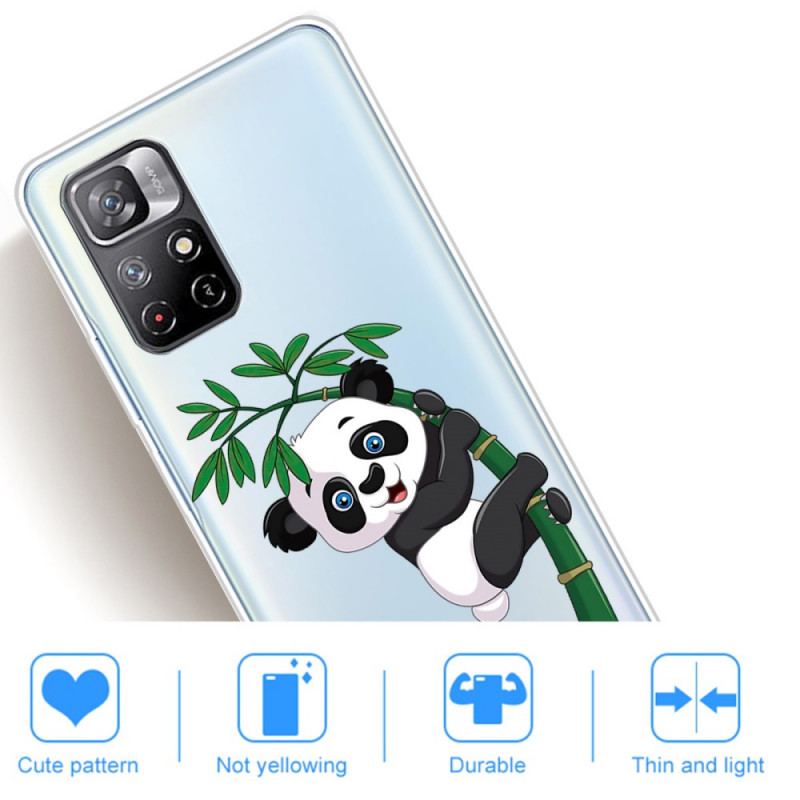 Coque Poco M4 Pro 5G Panda Sur Le Bambou