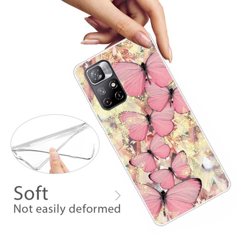 Coque Poco M4 Pro 5G Papillons Royaux