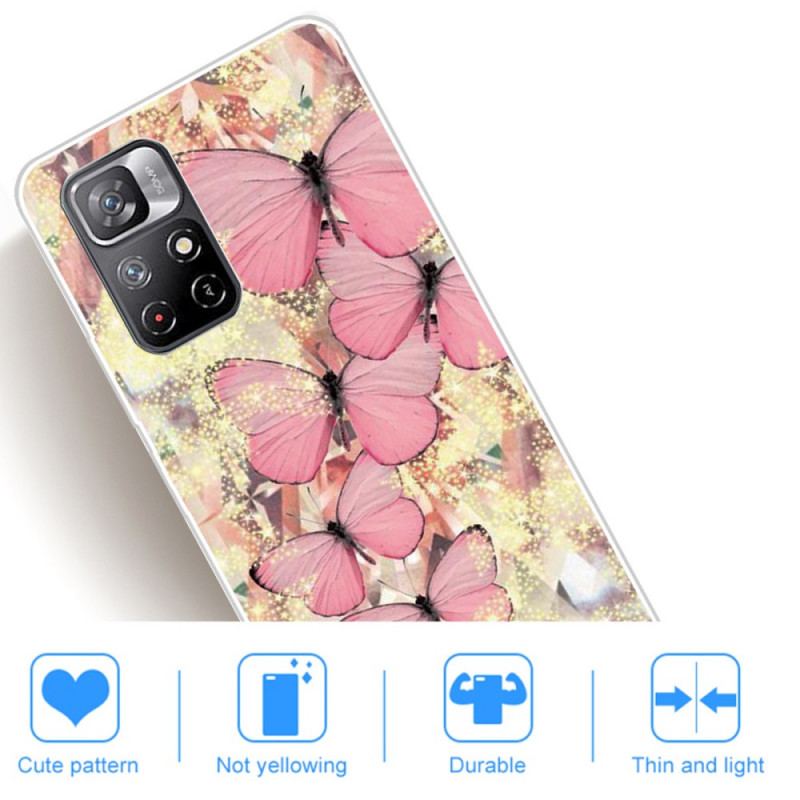 Coque Poco M4 Pro 5G Papillons Royaux