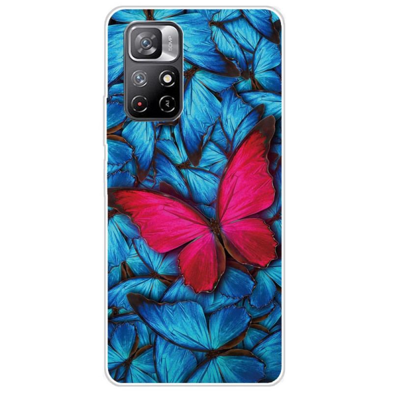 Coque Poco M4 Pro 5G Papillons Sauvages