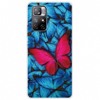 Coque Poco M4 Pro 5G Papillons Sauvages