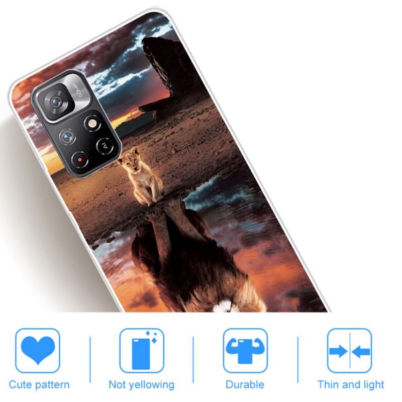 Coque Poco M4 Pro 5G Rêve de Lionceau