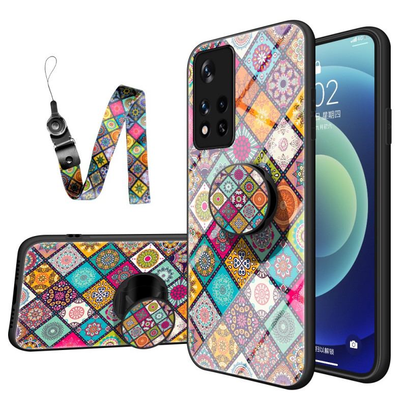 Coque Poco M4 Pro 5G Support Magnétique Patchwork