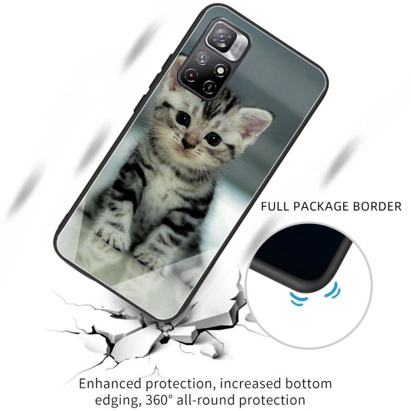 Coque Poco M4 Pro 5G Verre Trempé Chaton