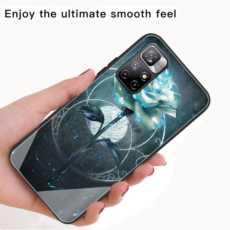 Coque Poco M4 Pro 5G Verre Trempé Rose Verte