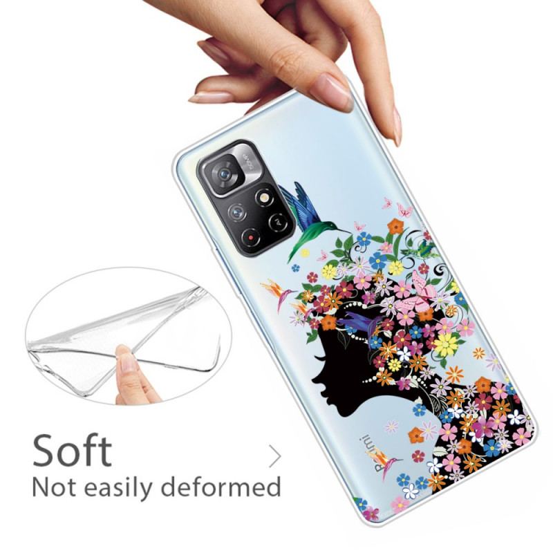 Coque Poco M4 Pro Chevelure Fleuri