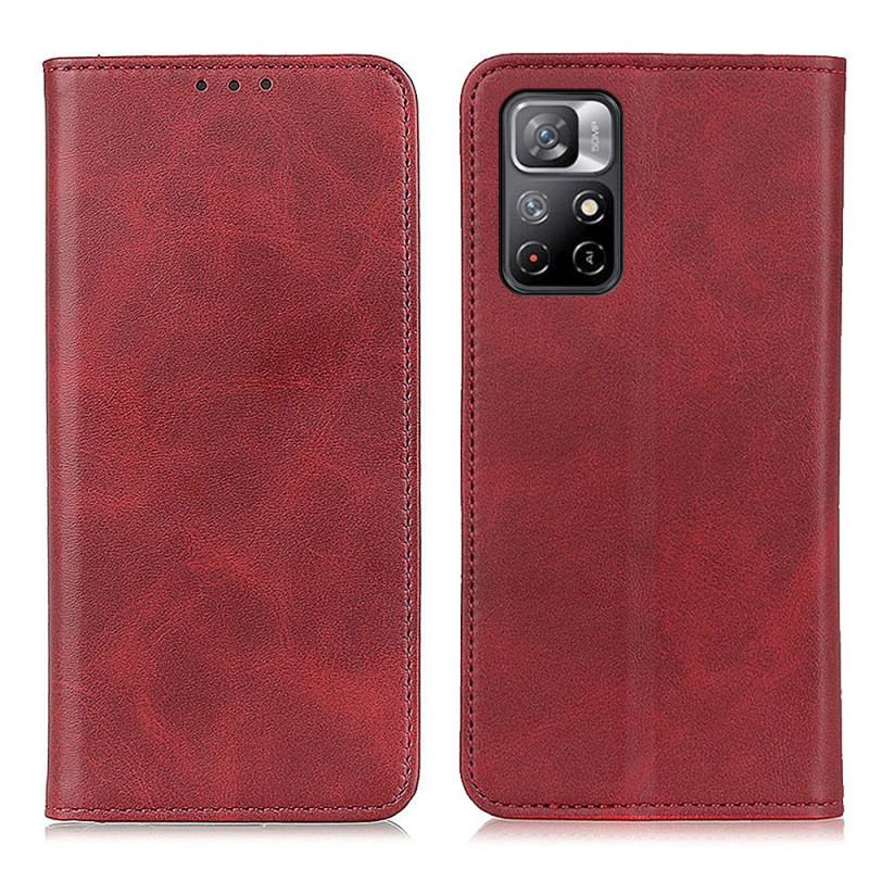 Flip Cover Poco M4 Pro 5G Cuir Fendu