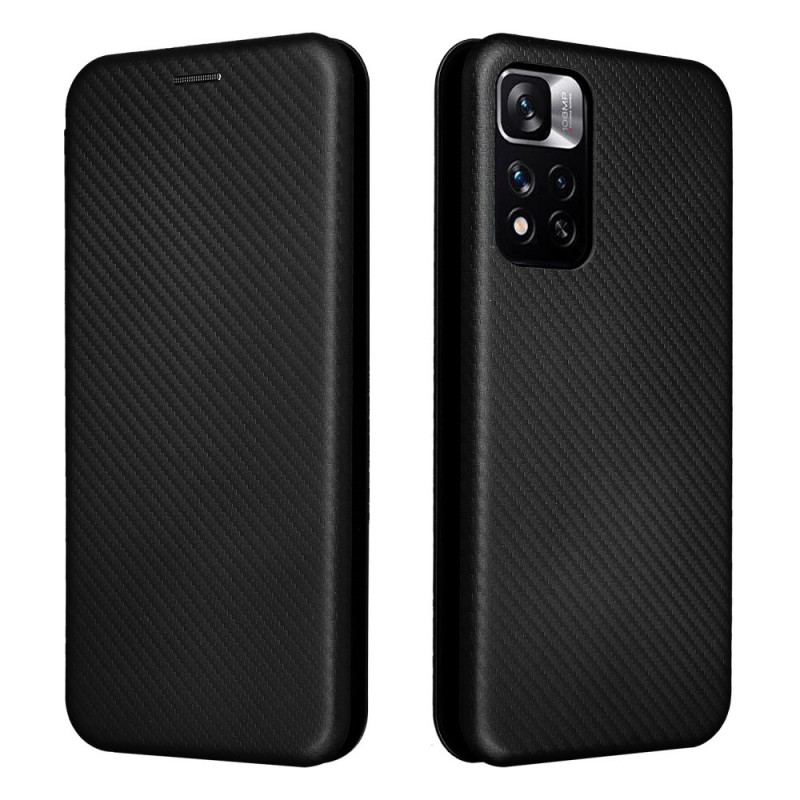 Flip Cover Poco M4 Pro 5G Fibre Carbone