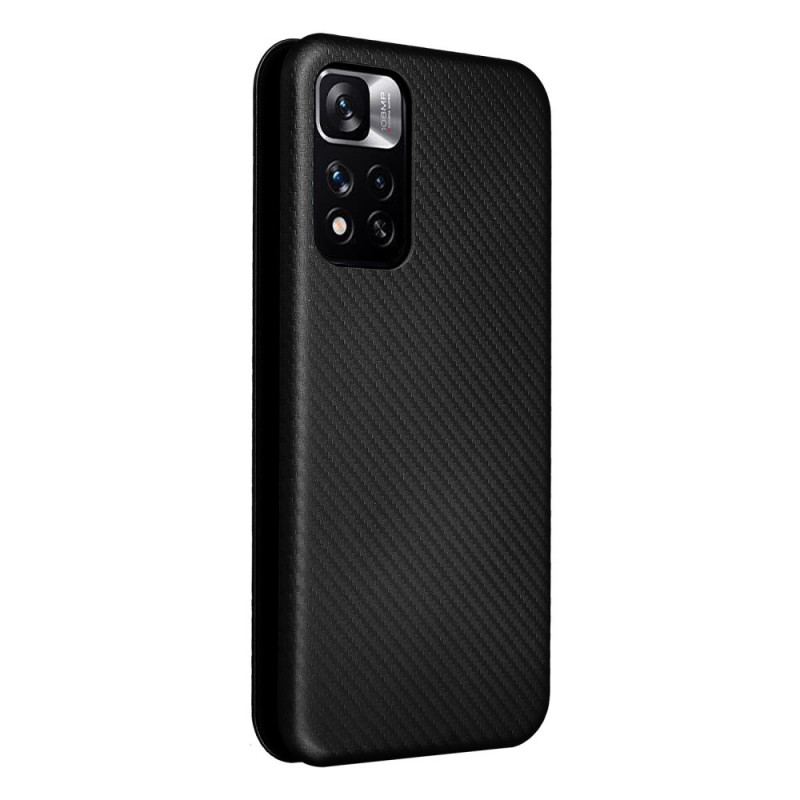 Flip Cover Poco M4 Pro 5G Fibre Carbone