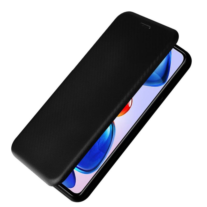 Flip Cover Poco M4 Pro 5G Fibre Carbone