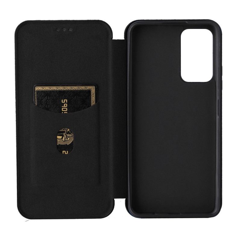 Flip Cover Poco M4 Pro 5G Fibre Carbone