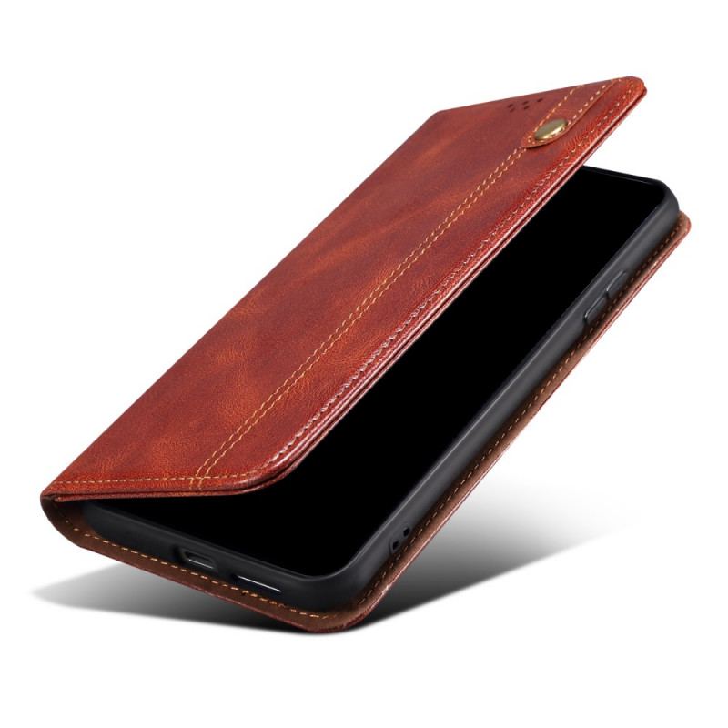 Flip Cover Poco M4 Pro 5G Simili Cuir Ciré