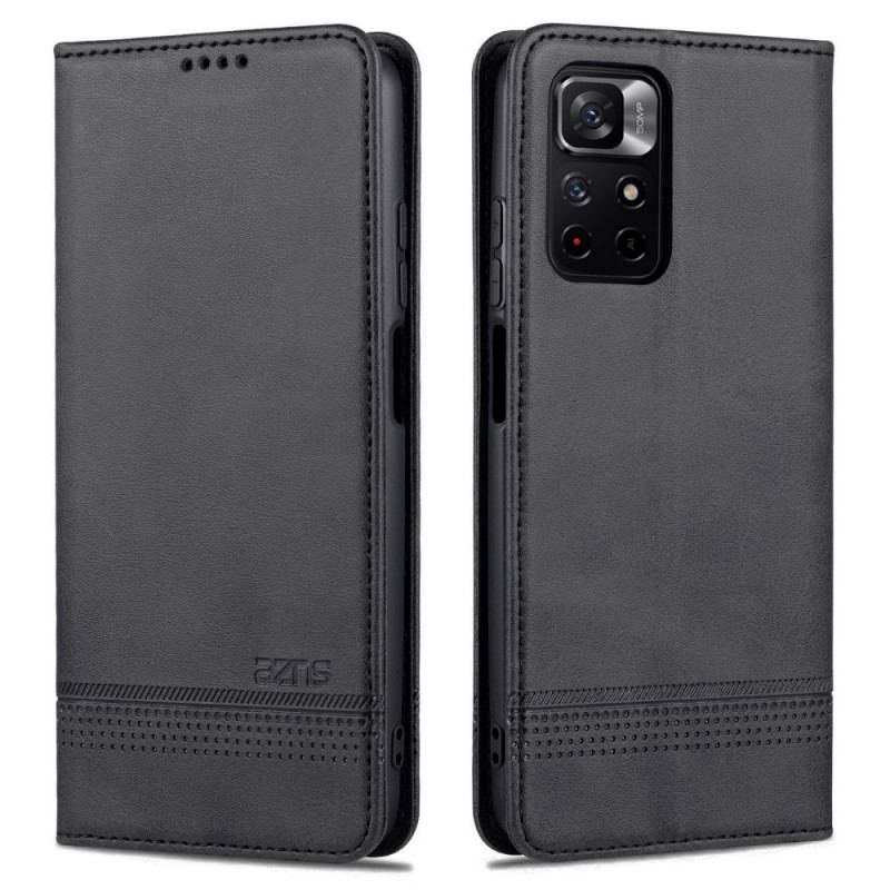 Flip Cover Poco M4 Pro 5G Style Cuir AZNS