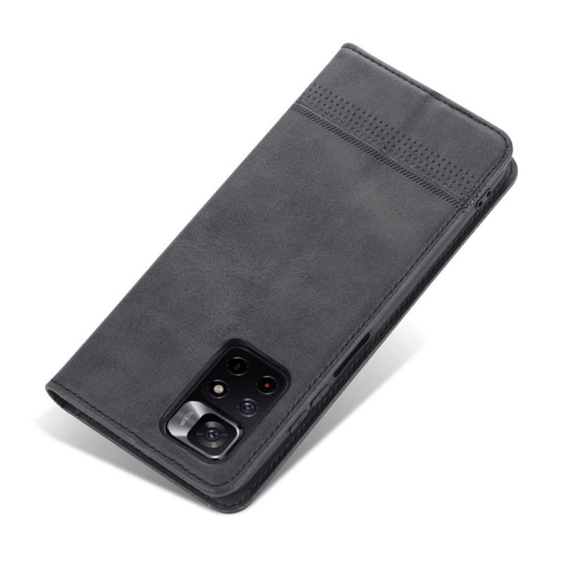 Flip Cover Poco M4 Pro 5G Style Cuir AZNS