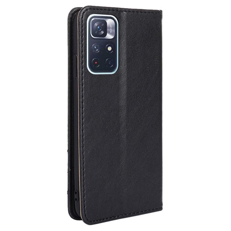 Flip Cover Poco M4 Pro 5G Style Cuir Rivet