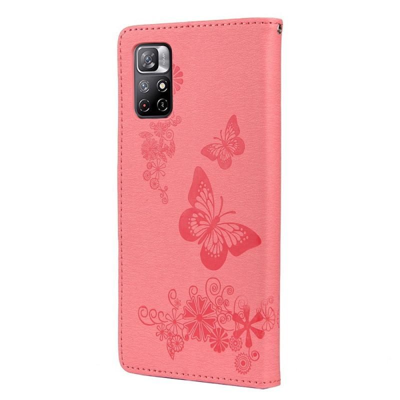 Housse iPhone 11 Pro Splendides Papillons à Lanière