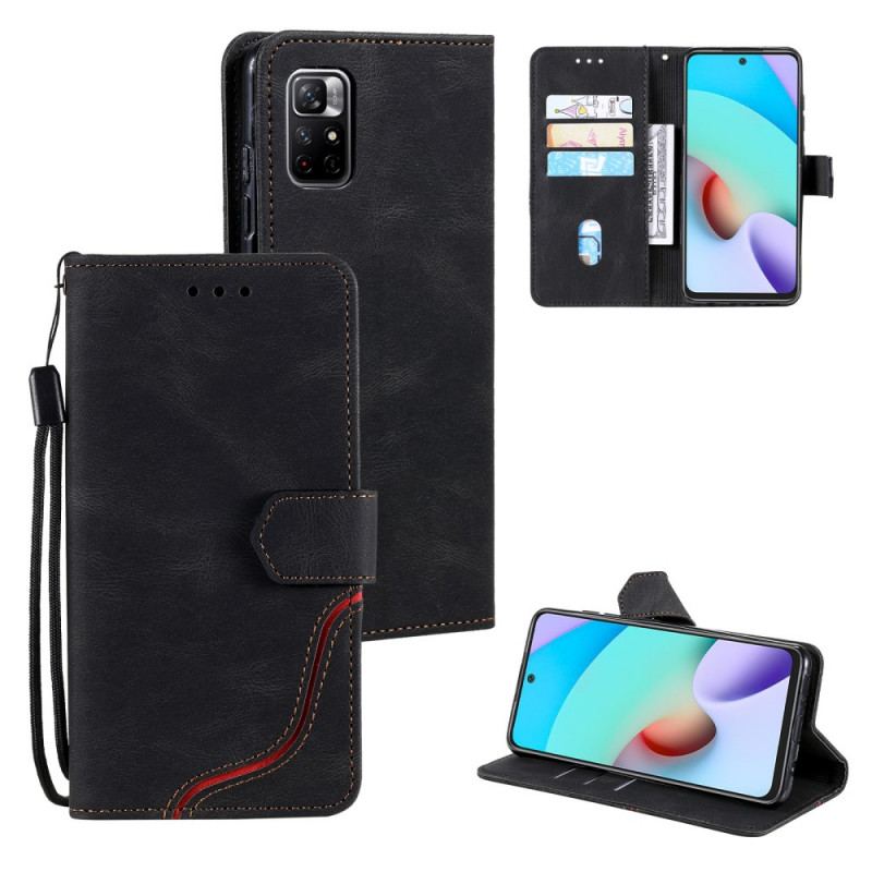 Housse Poco M4 Pro 5G Cuir Fendu Skin-Touch