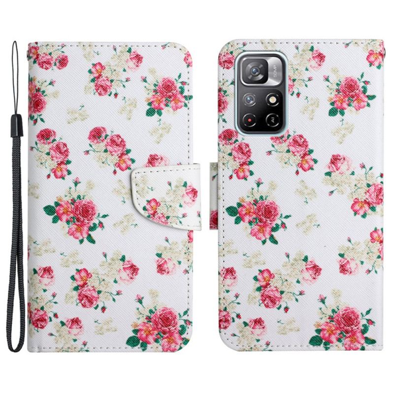 Housse Poco M4 Pro 5G Fleurs Liberty Royal