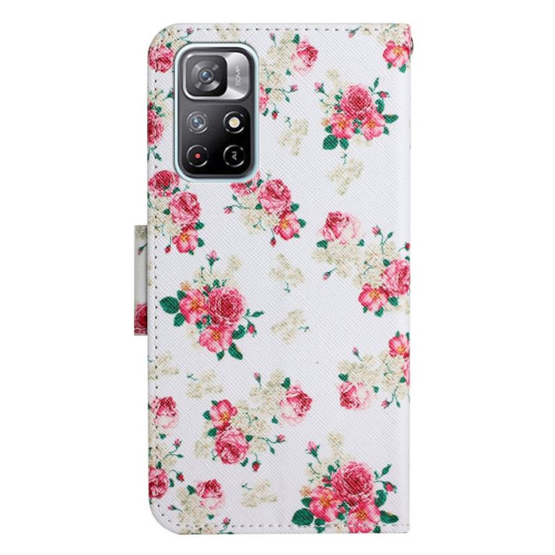 Housse Poco M4 Pro 5G Fleurs Liberty Royal