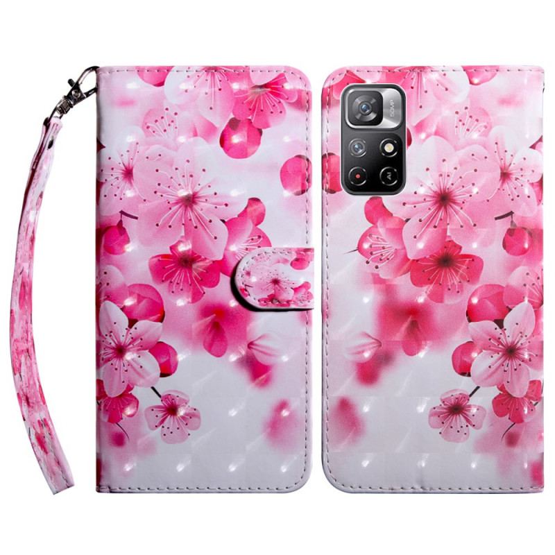 Housse Poco M4 Pro 5G Fleurs Roses