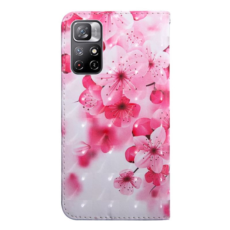 Housse Poco M4 Pro 5G Fleurs Roses