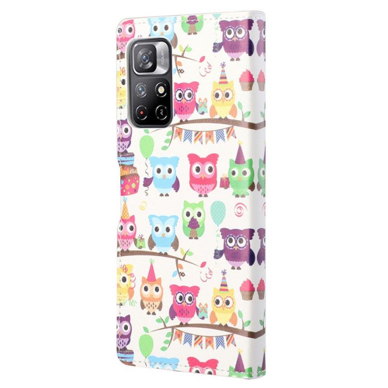 Housse Poco M4 Pro 5G Multiples Hiboux